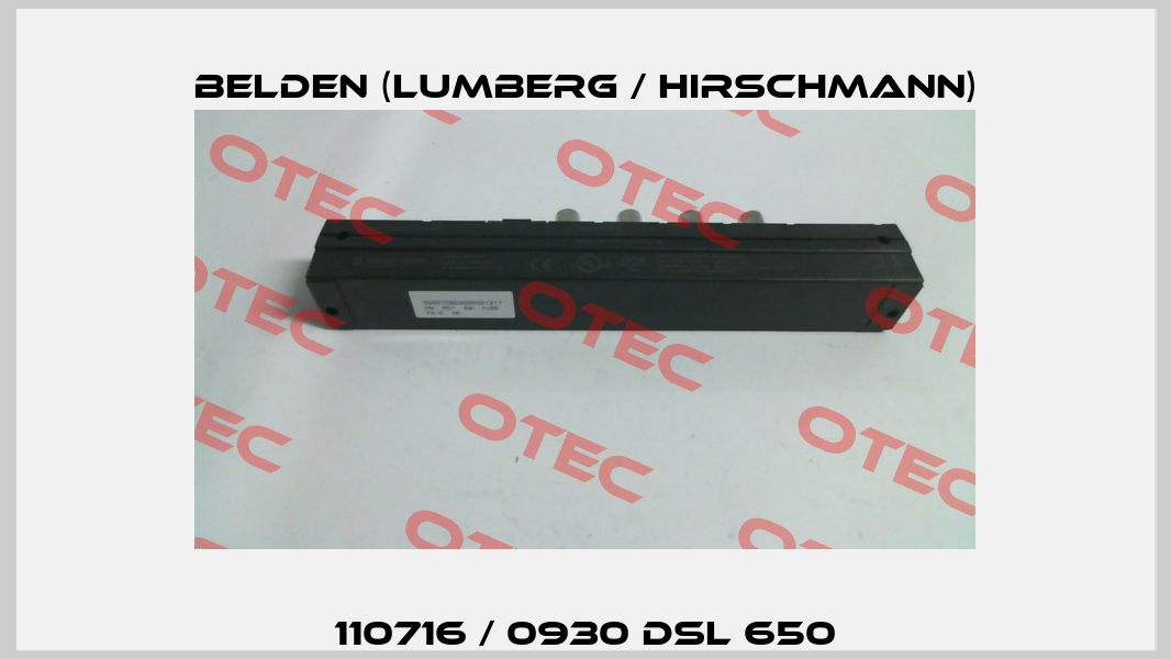 110716 / 0930 DSL 650 Belden (Lumberg / Hirschmann)