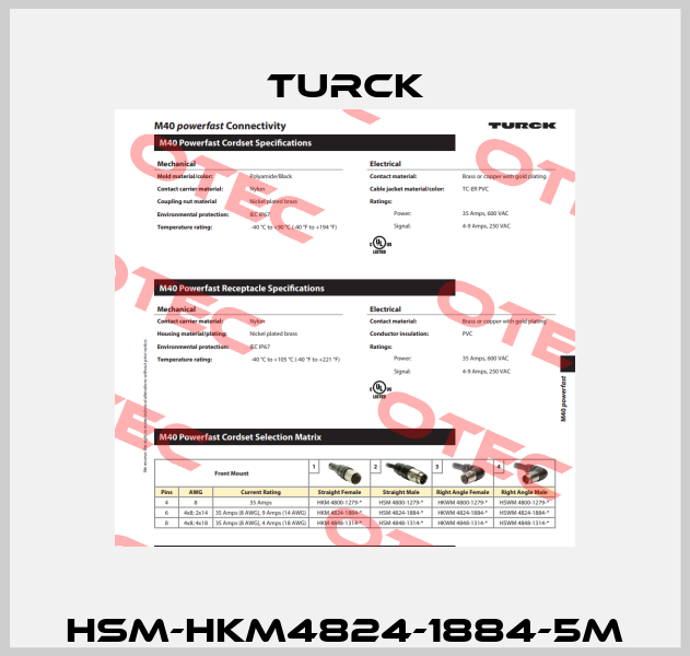 HSM-HKM4824-1884-5M Turck
