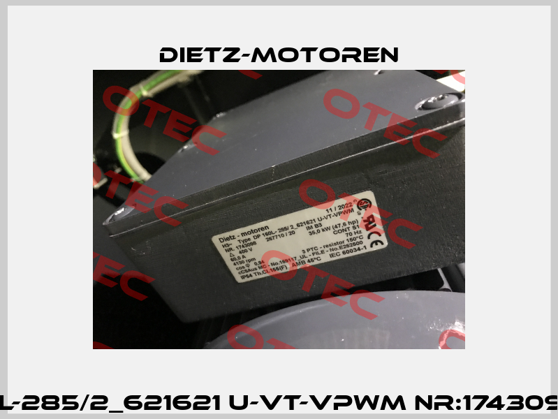 DP 160L-285/2_621621 U-VT-VPWM Nr:1743098 OEM Dietz-Motoren